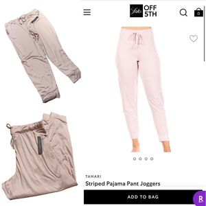 Tahari Striped Pajama Pant Joggers